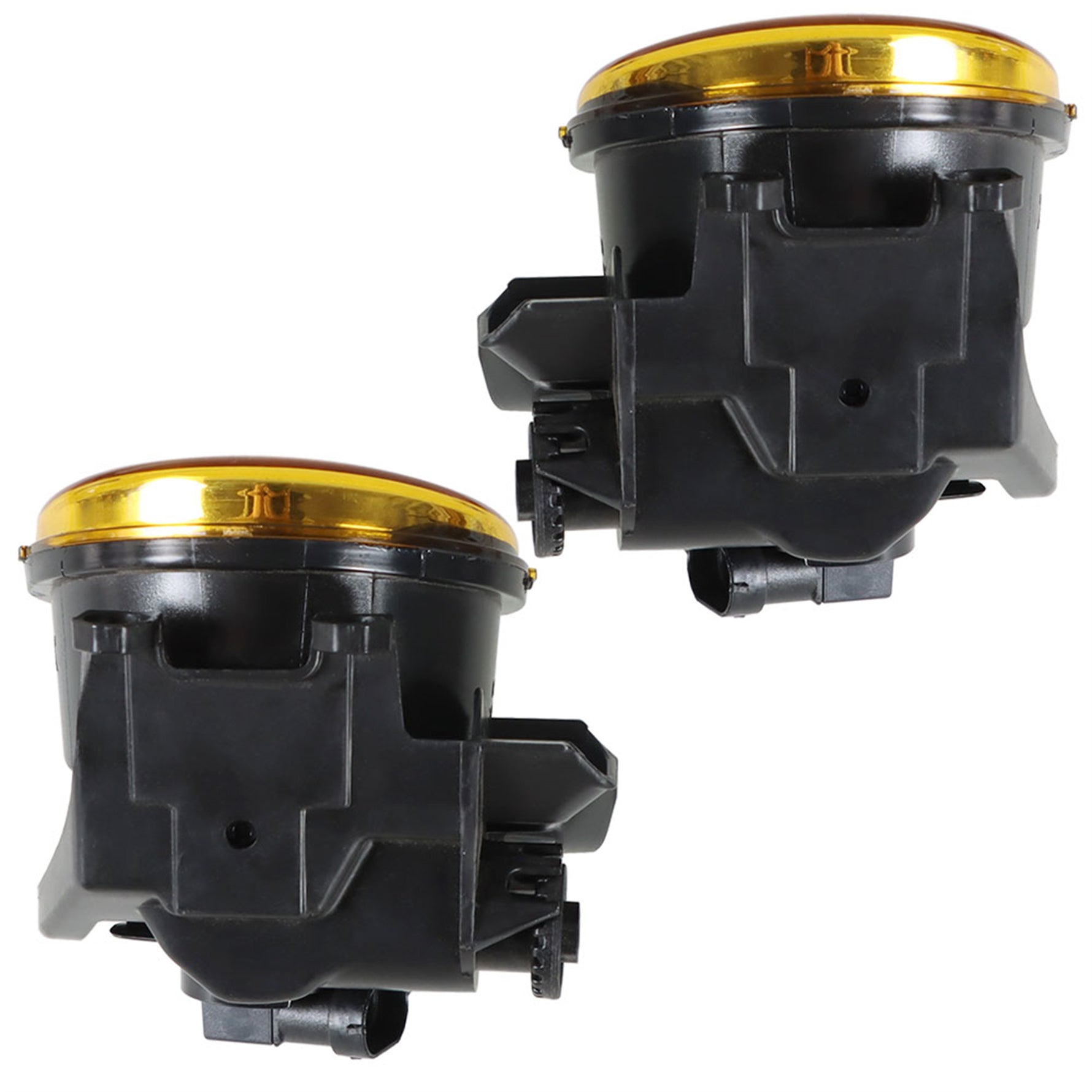 TOPPARTZ Replacement for 2016-2021 Toyota Tacoma Bumper Front Fog Lamp Assembly, Passenger Side and Driver Side Yellow With Black Frame 2-Pack