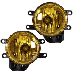 TOPPARTZ Replacement for 2016-2021 Toyota Tacoma Bumper Front Fog Lamp Assembly, Passenger Side and Driver Side Yellow With Black Frame 2-Pack