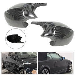 toppartz Side Mirror Cover Cap For 2004-2009 BMW E90 E93 E87 E81 Carbon Fiber