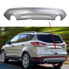 TOPPARTZ Silver Rear Lower Bumper Cover Fit for Ford Escape 2013 2014 2015 2016 2017 Titanium SEL CJ5Z17K83BA