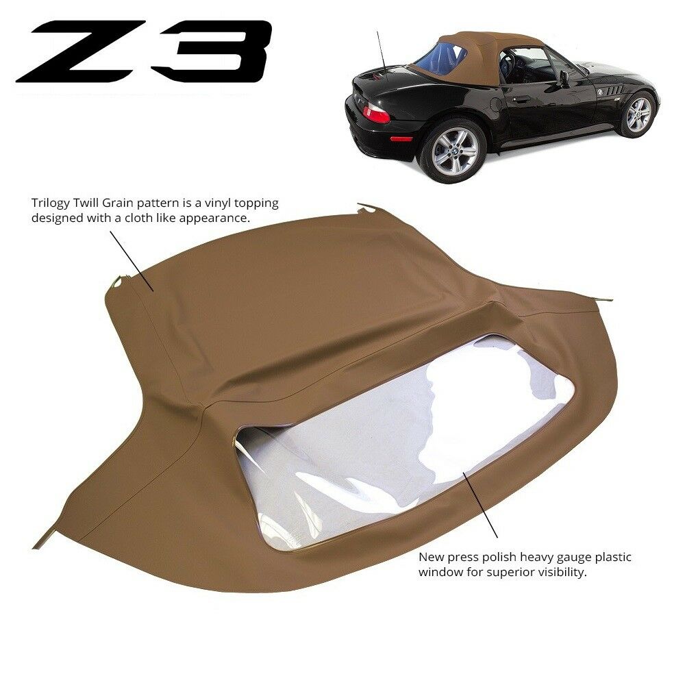 Convertible Soft Top w/ Plastic Window Brown For 1996 1997 1998 1999-2002 BMW Z3