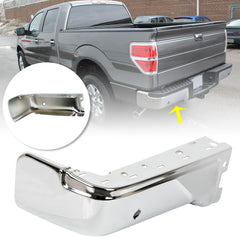TOPPARTZ Rear Steel Step Bumper W/Sensor Hole Driver Side LH For Ford F150 2009-2014