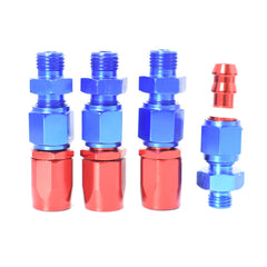 TOPPARTZ Universal Adjustable Red Fuel Pressure Regulator KIT 100psi Guage AN6 Fitting