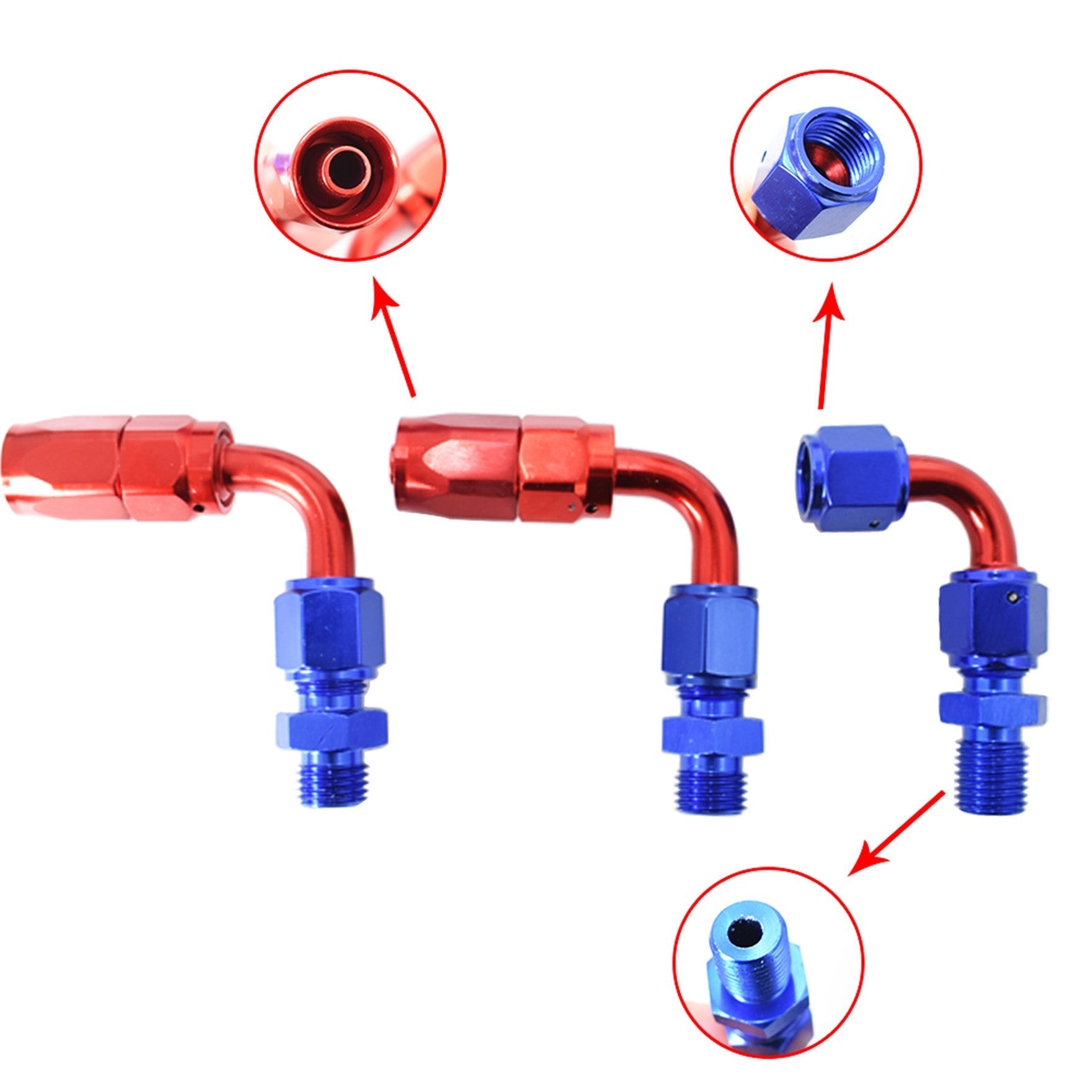 TOPPARTZ Universal Adjustable Red Fuel Pressure Regulator KIT 100psi Guage AN6 Fitting