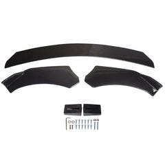 TOPPARTZ Universal Car Front Bumper Lip Chin Spoiler Splitter Body Kit Carbon Fiber Style