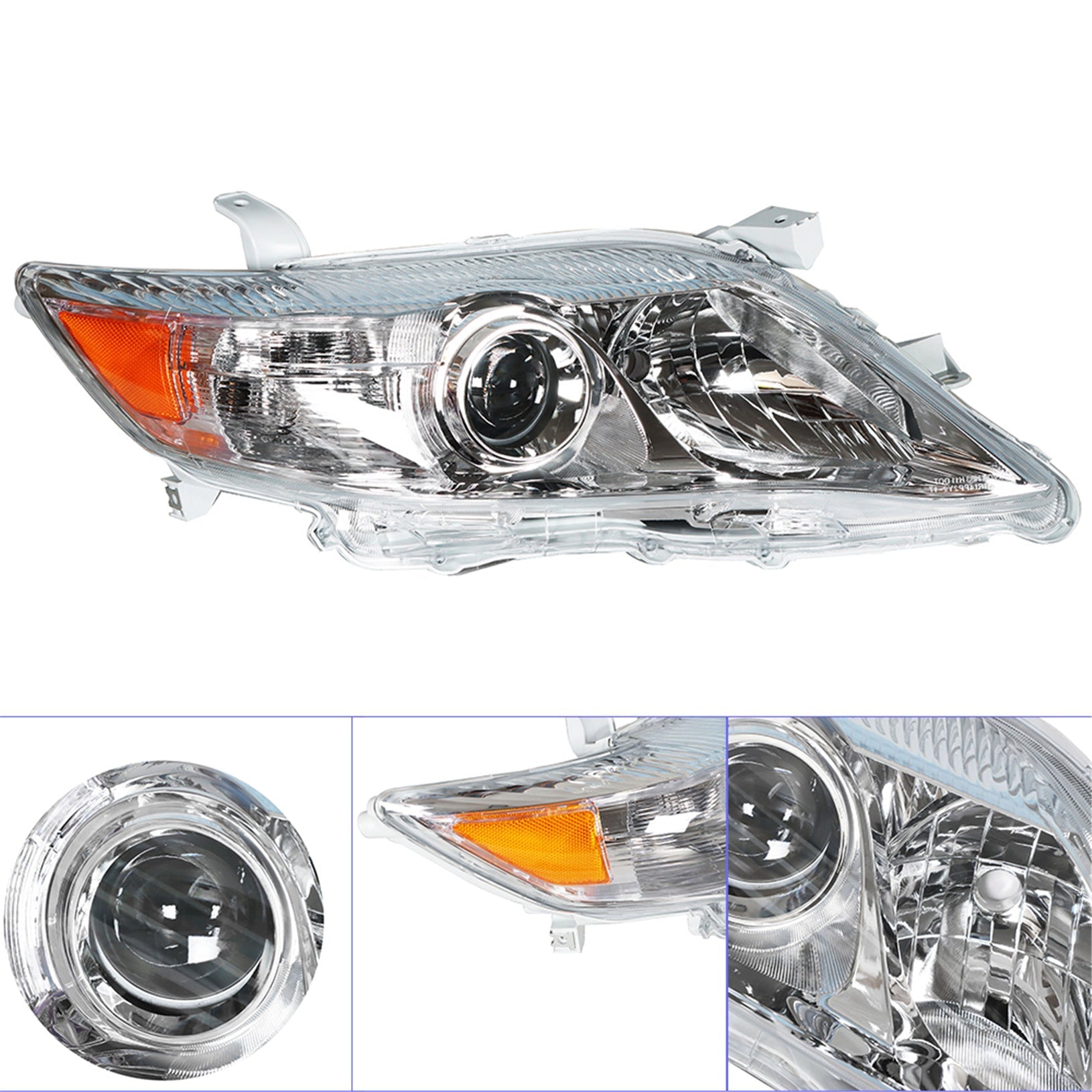 passenger side headlights  white background for2010-2011 Toyota Camry LE XLE