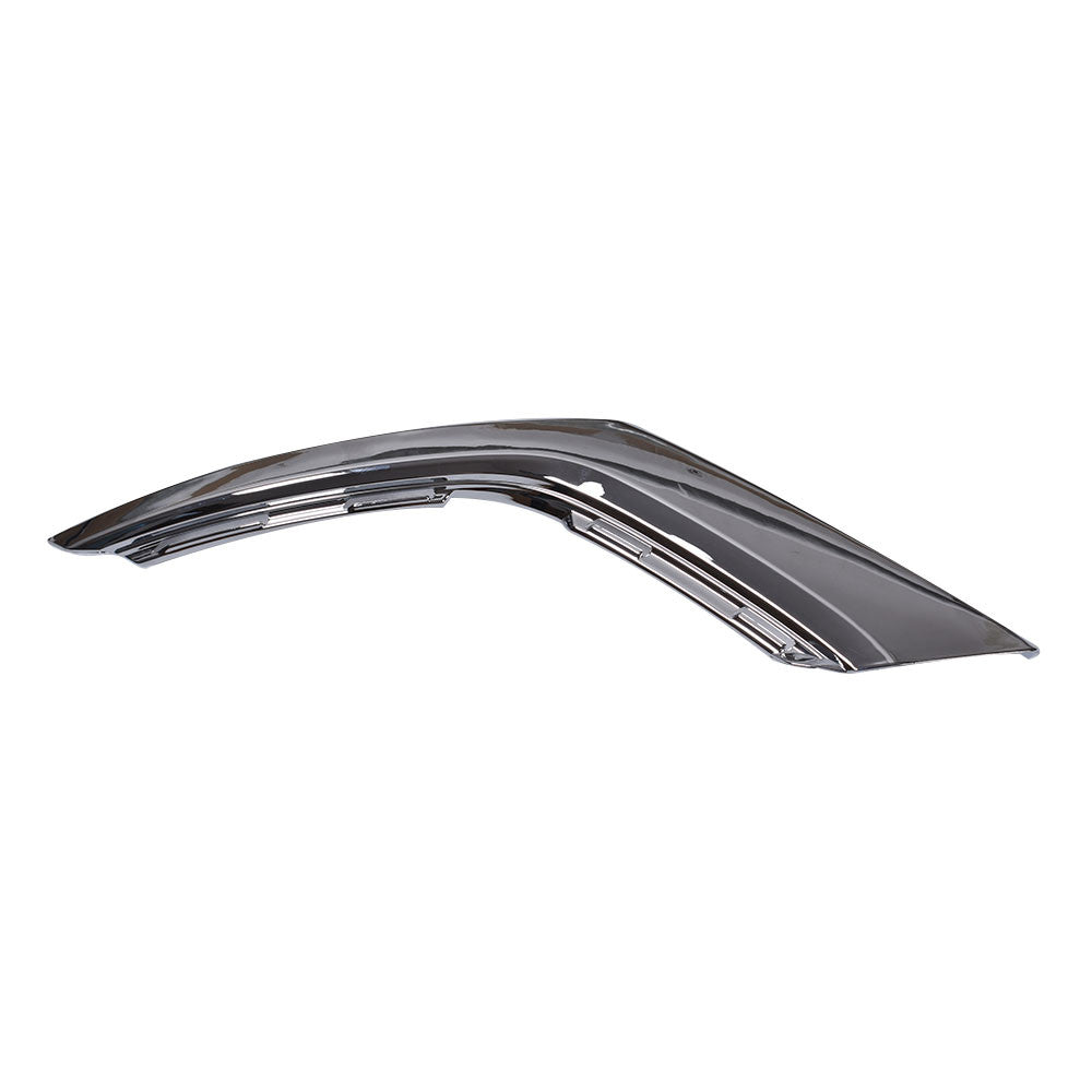 set front Bumper LH chrome trim molding 3 pc for 2016 -19 Mitsubishi Outlander